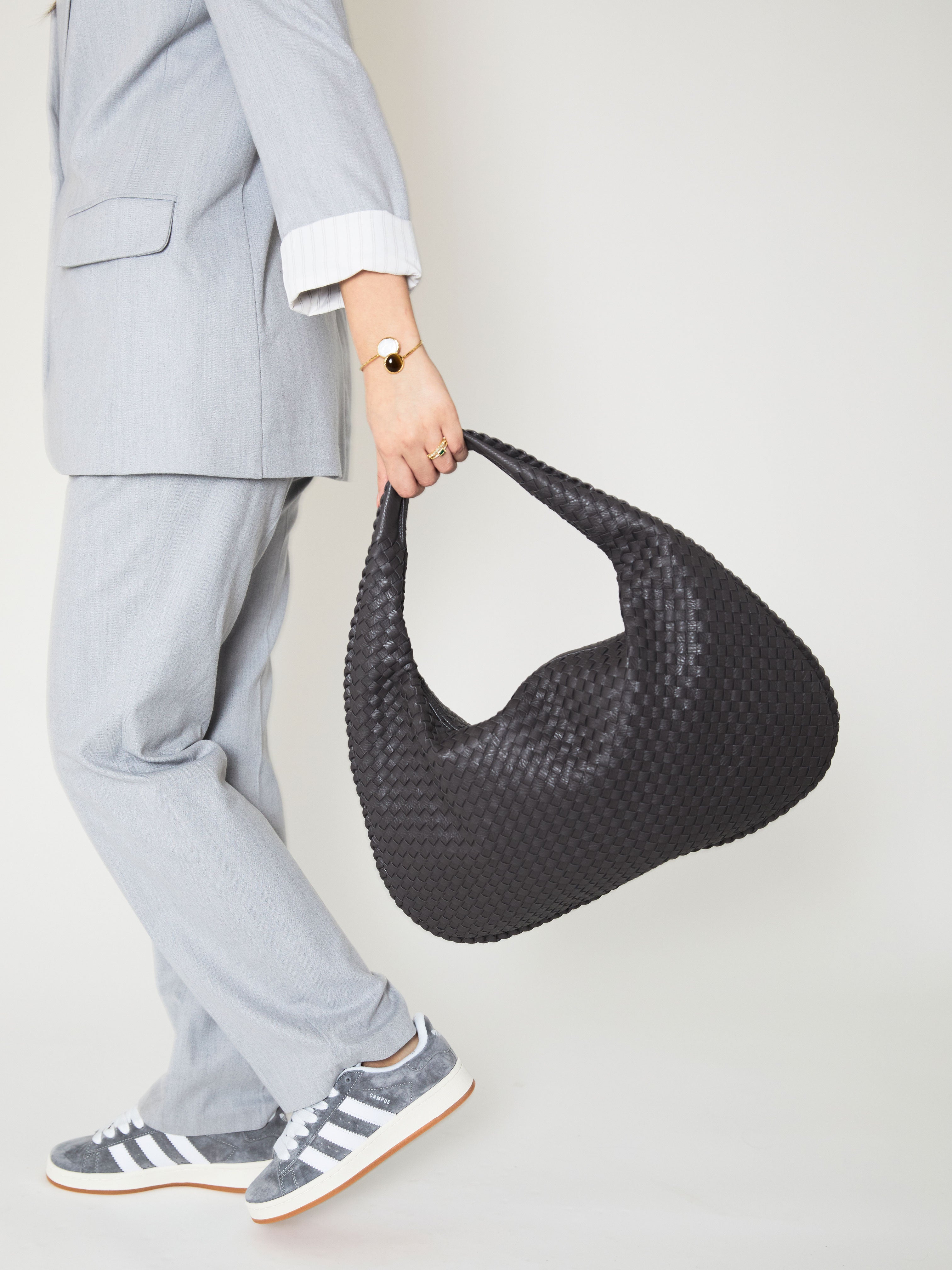 Everyday Leather Bag - Dark Gray