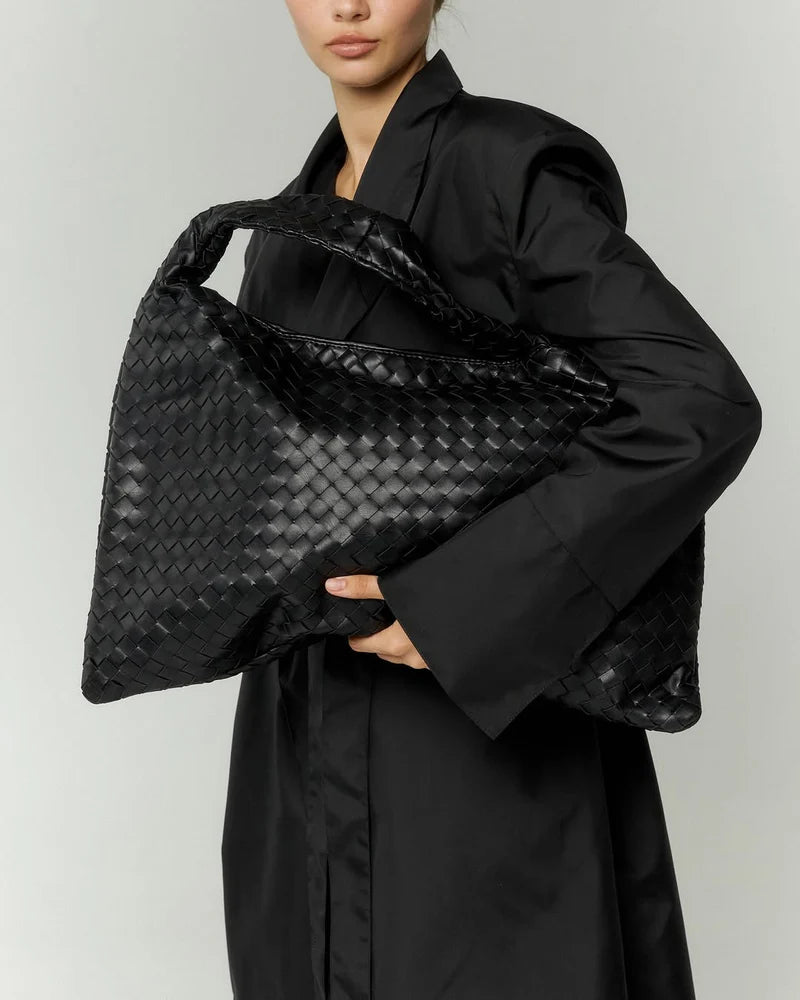 Elegance Leather Bag - Black