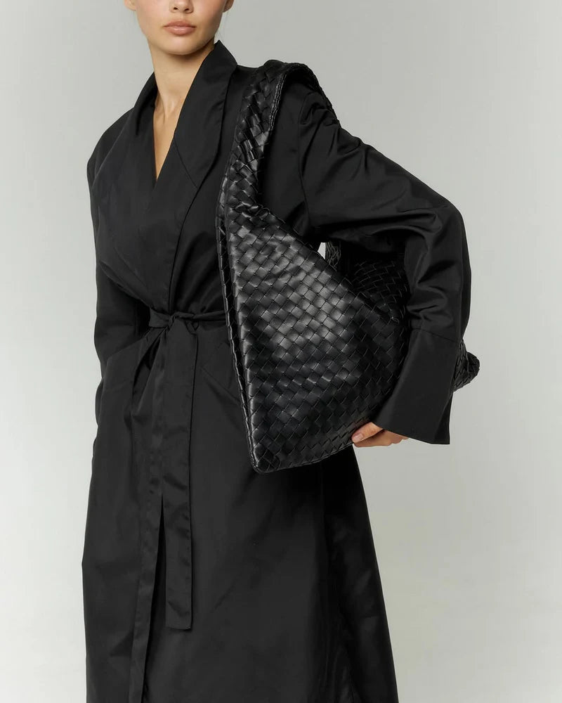 Elegance Leather Bag - Black