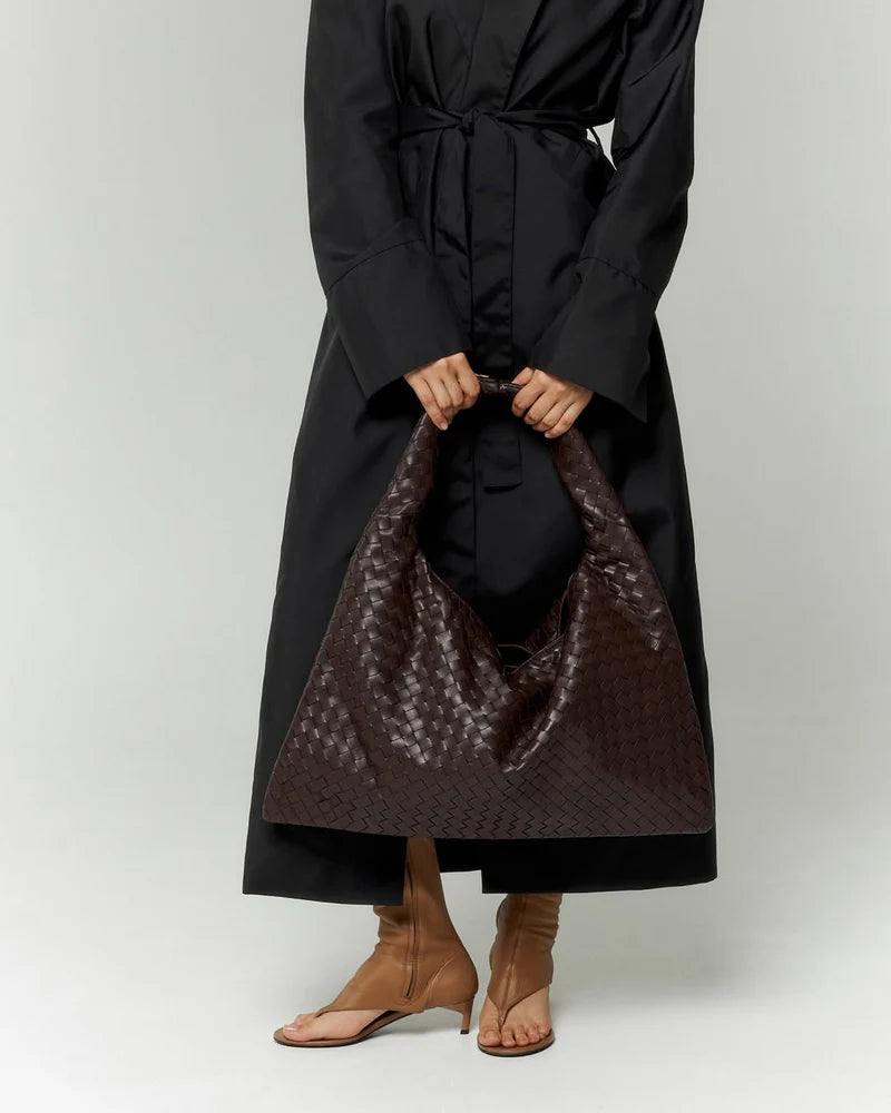 Elegance Leather Bag - Coffee