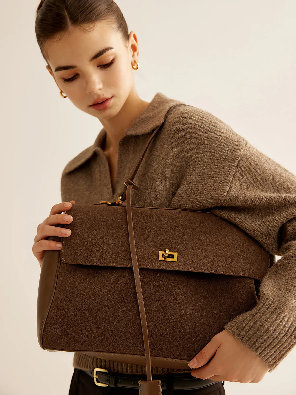 Celia Wildledertasche - Braun