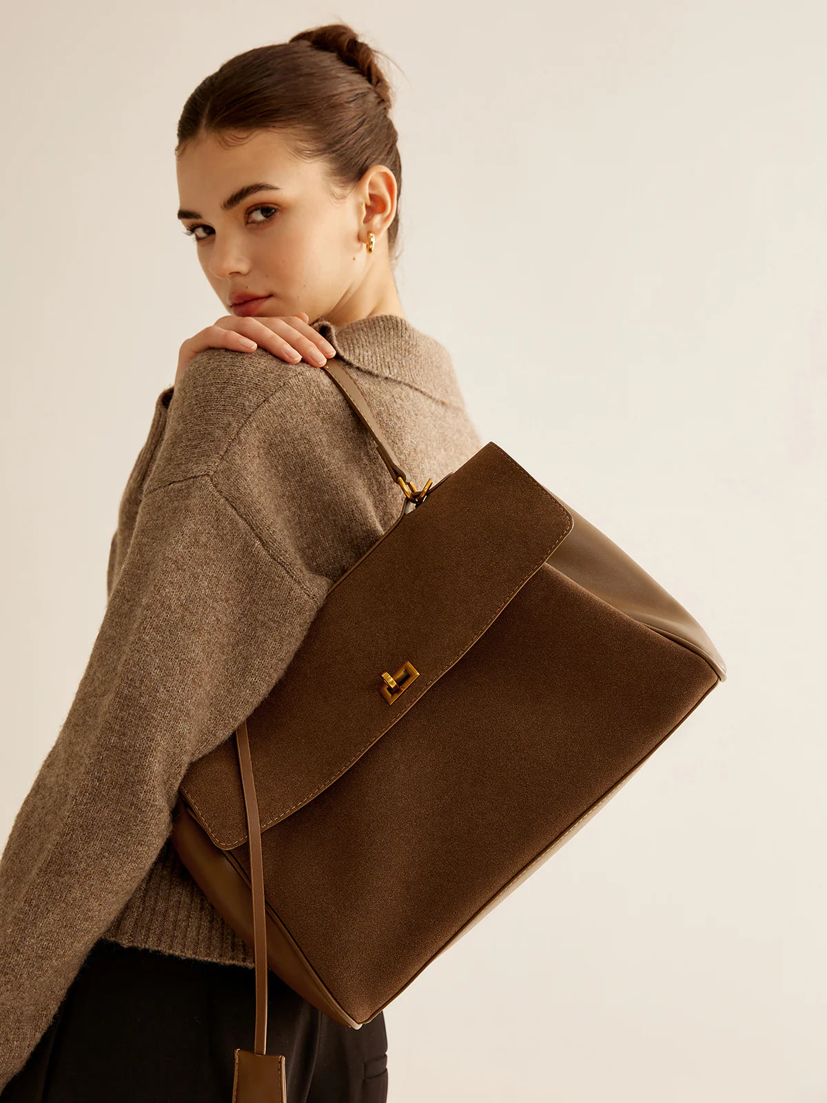 Celia Wildledertasche - Braun