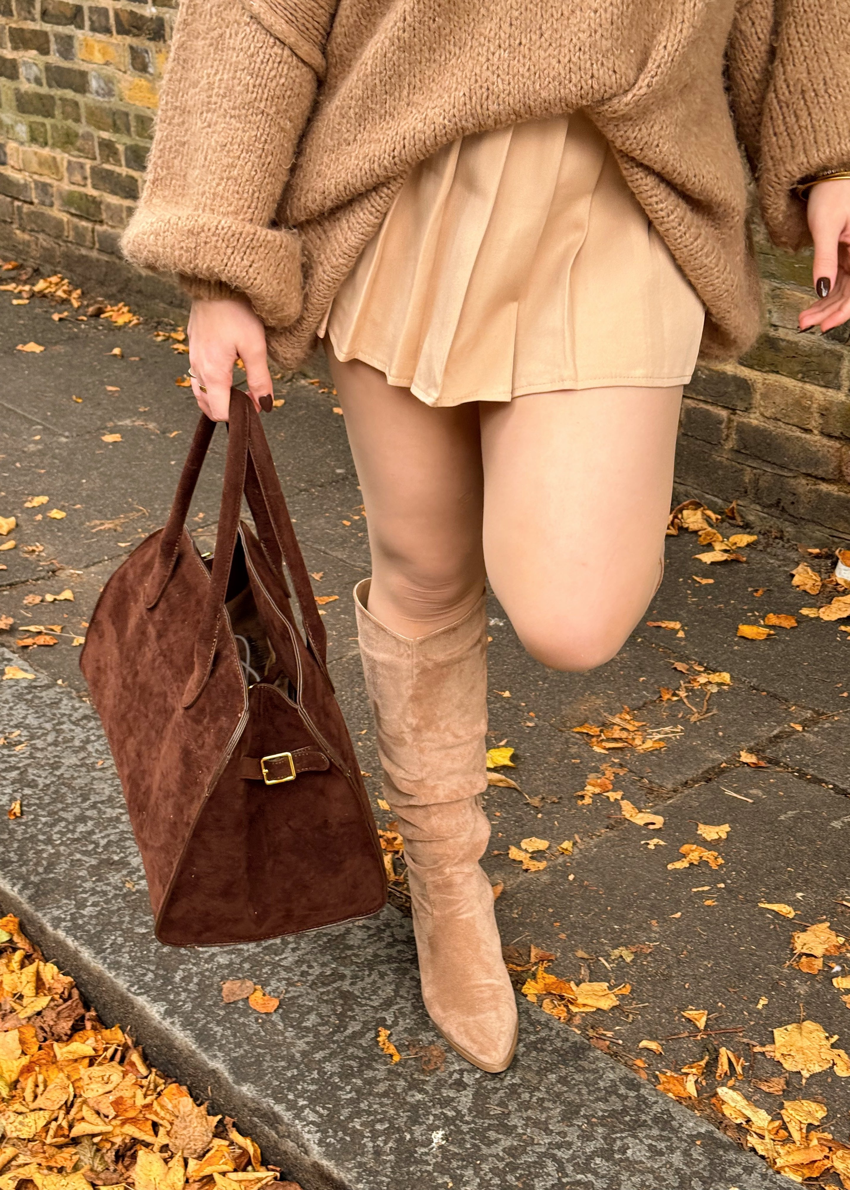 Musthave Wildledertasche - Kaffee
