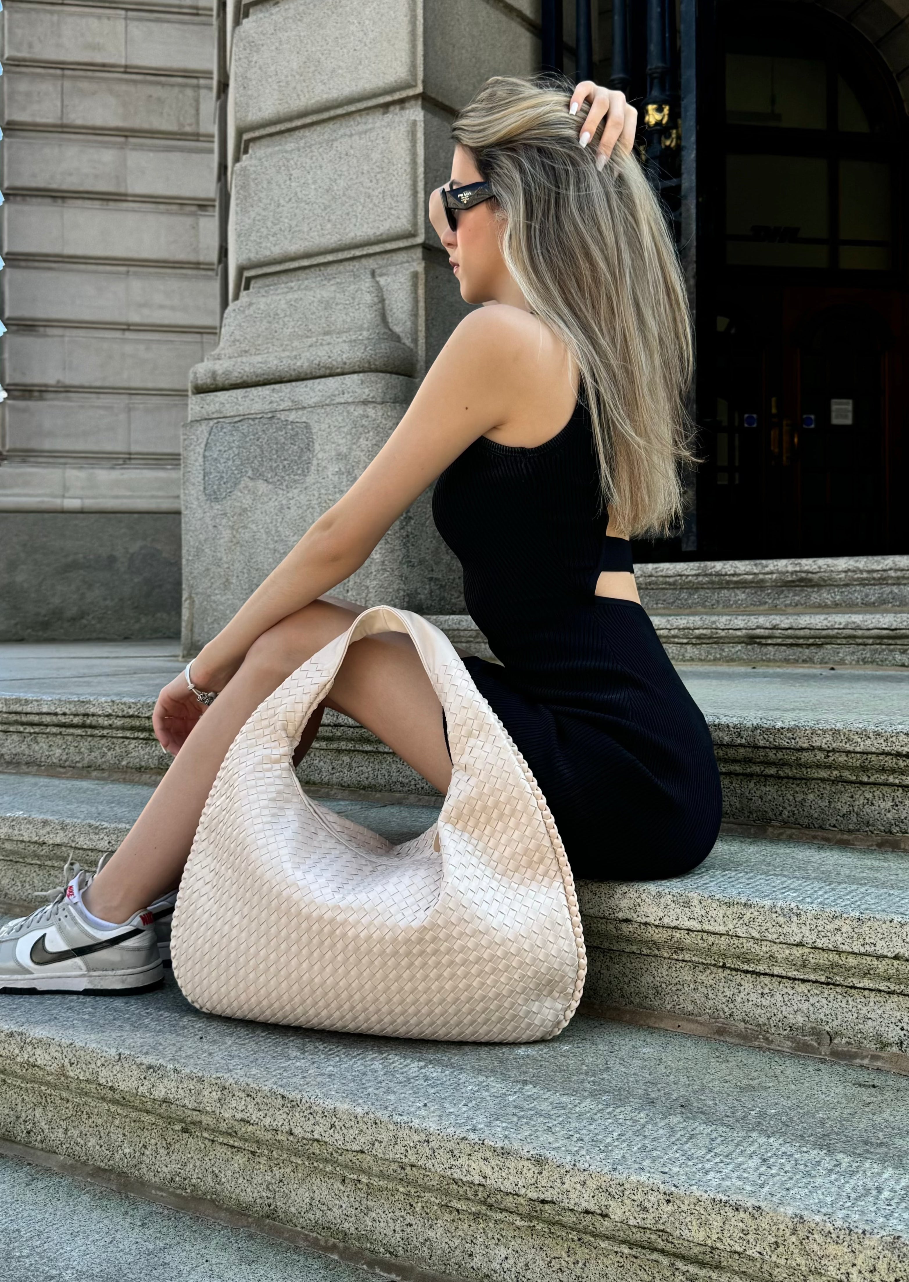 Alltags-Ledertasche - Off White
