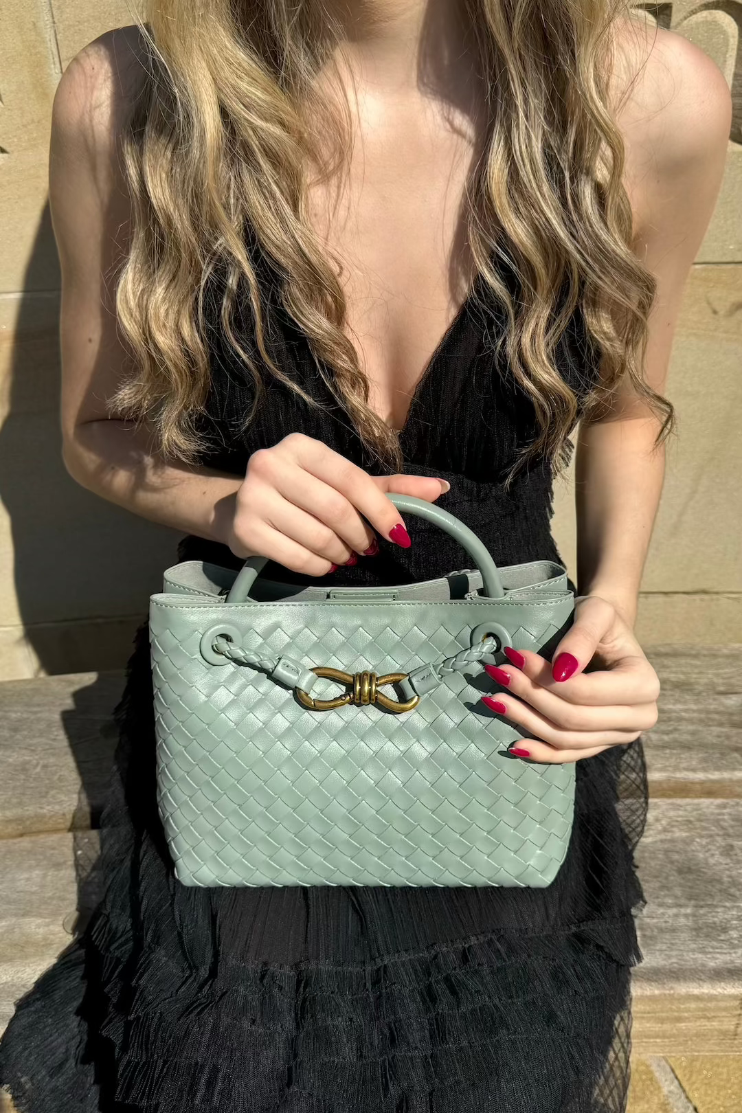 Diana Tasche Mini - Blaugrün