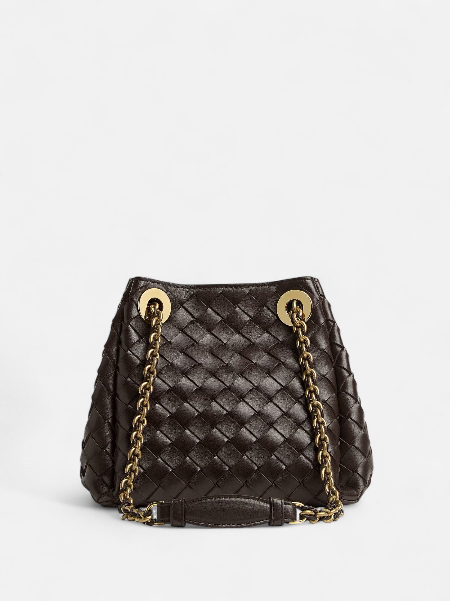 Small Chained Parachute Bag - Coffee