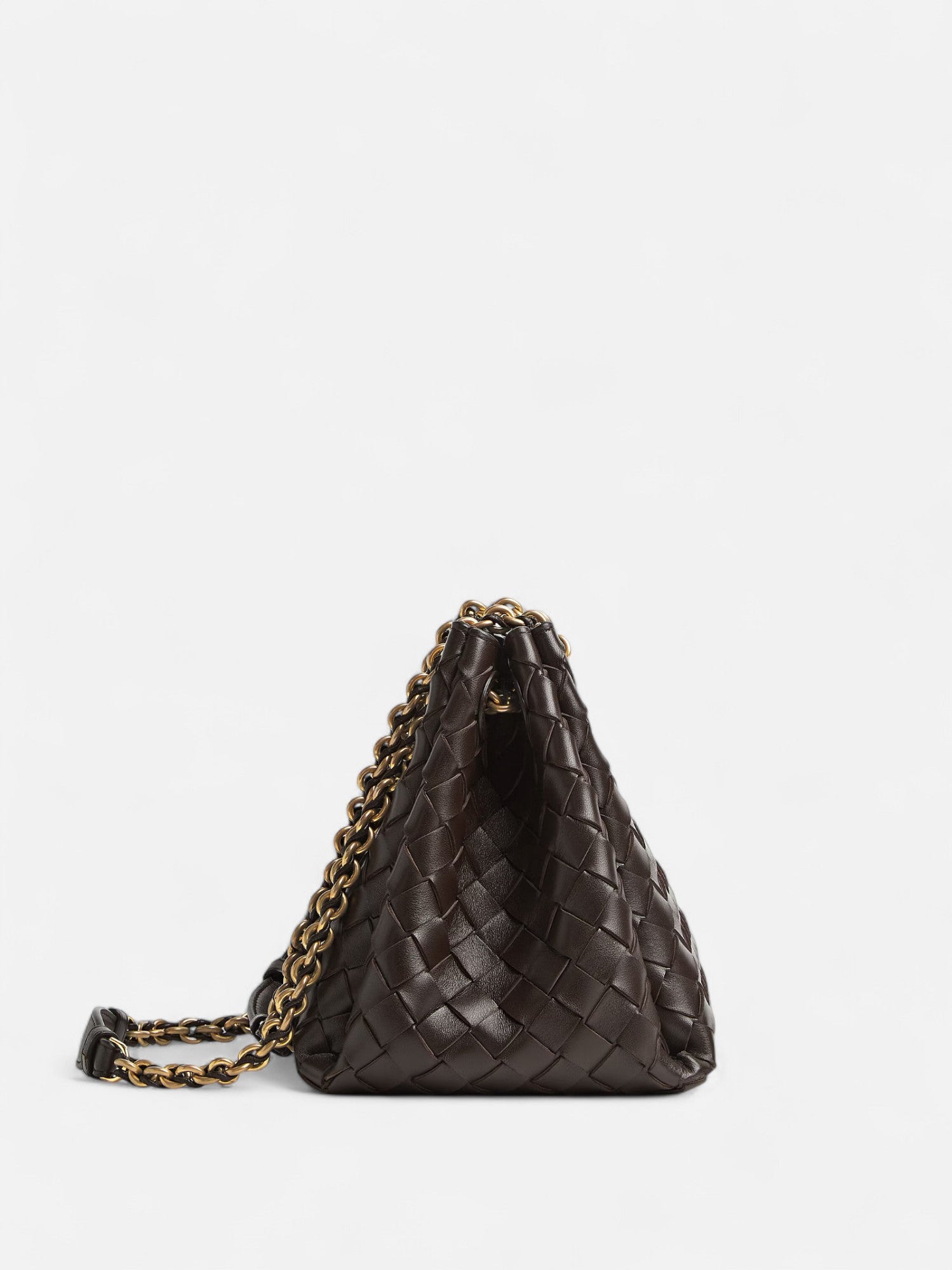 Small Chained Parachute Bag - Coffee