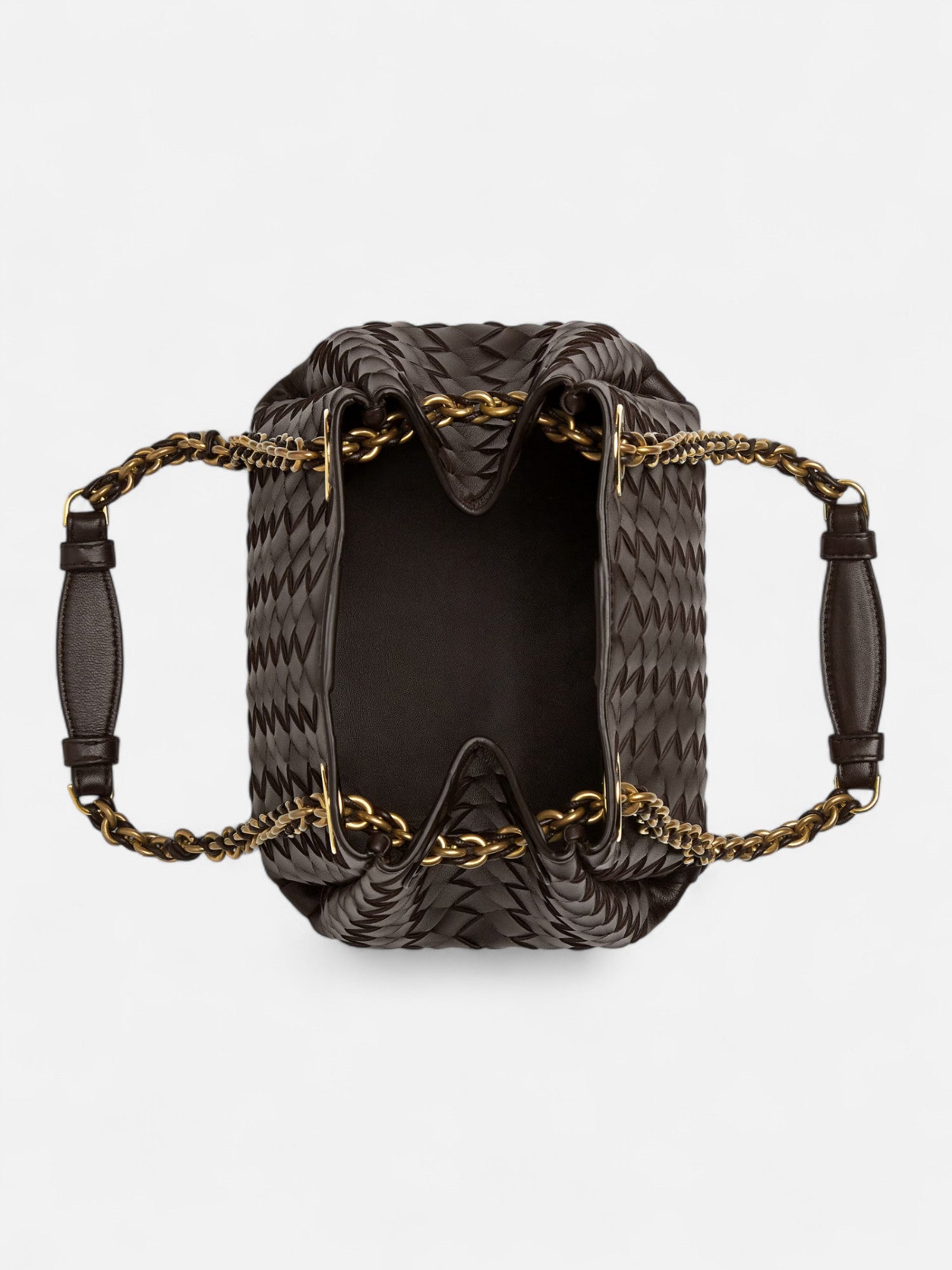 Small Chained Parachute Bag - Coffee