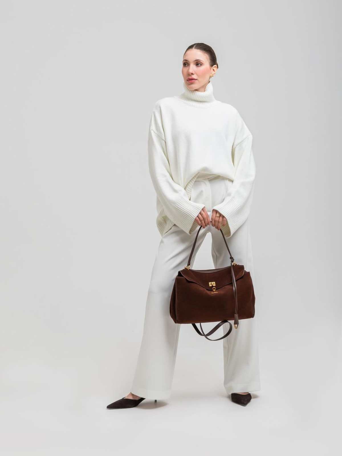 Celia Wildledertasche - Mokka