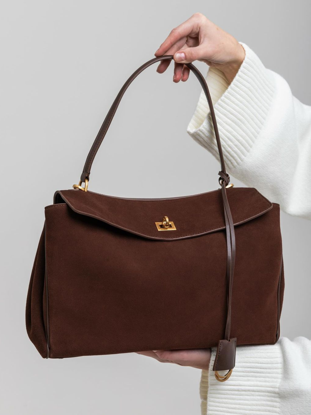 Celia Wildledertasche - Mokka