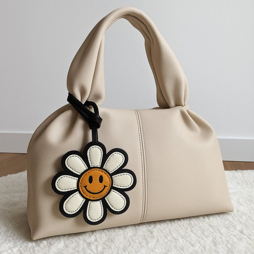 Happy Flower Bag Charm