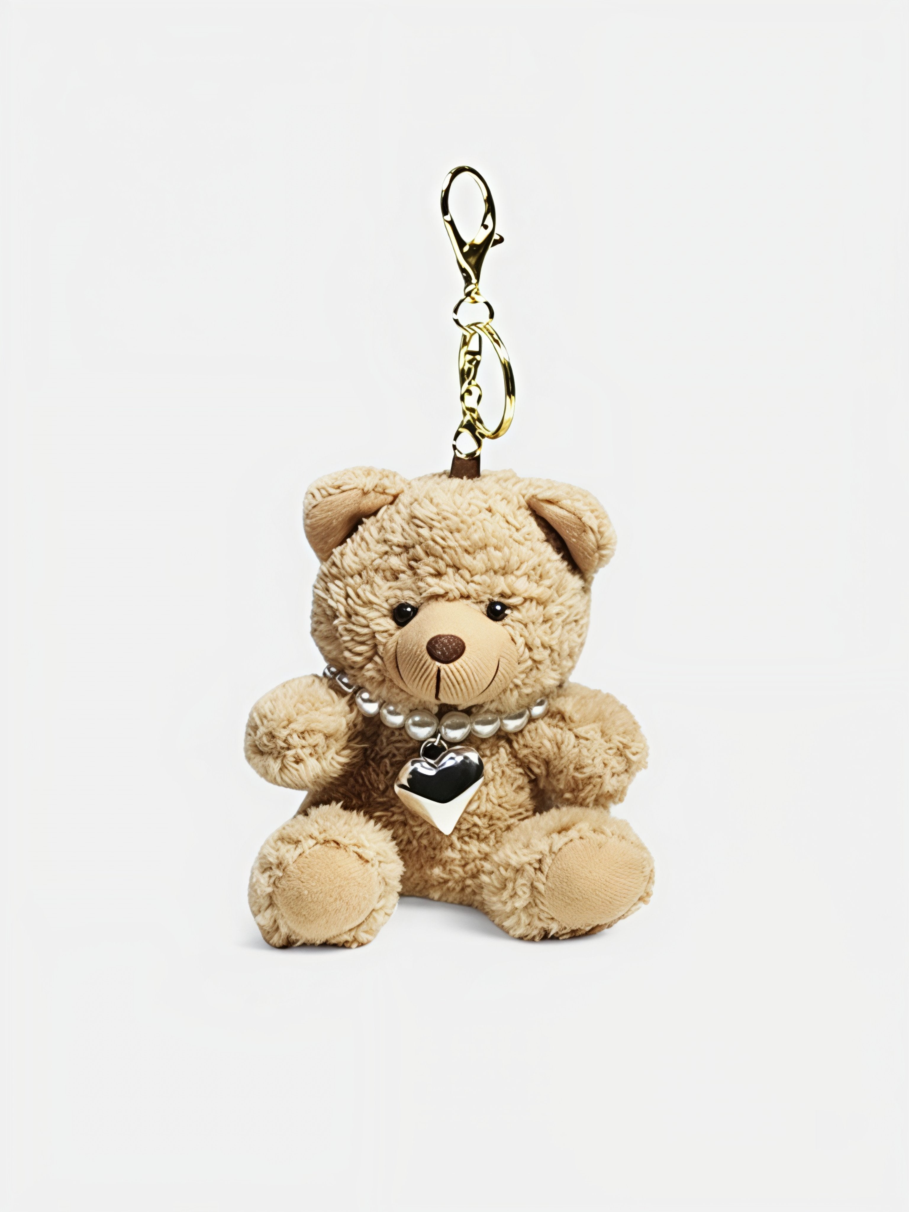 Pearly Teddy Bear Bag Charm