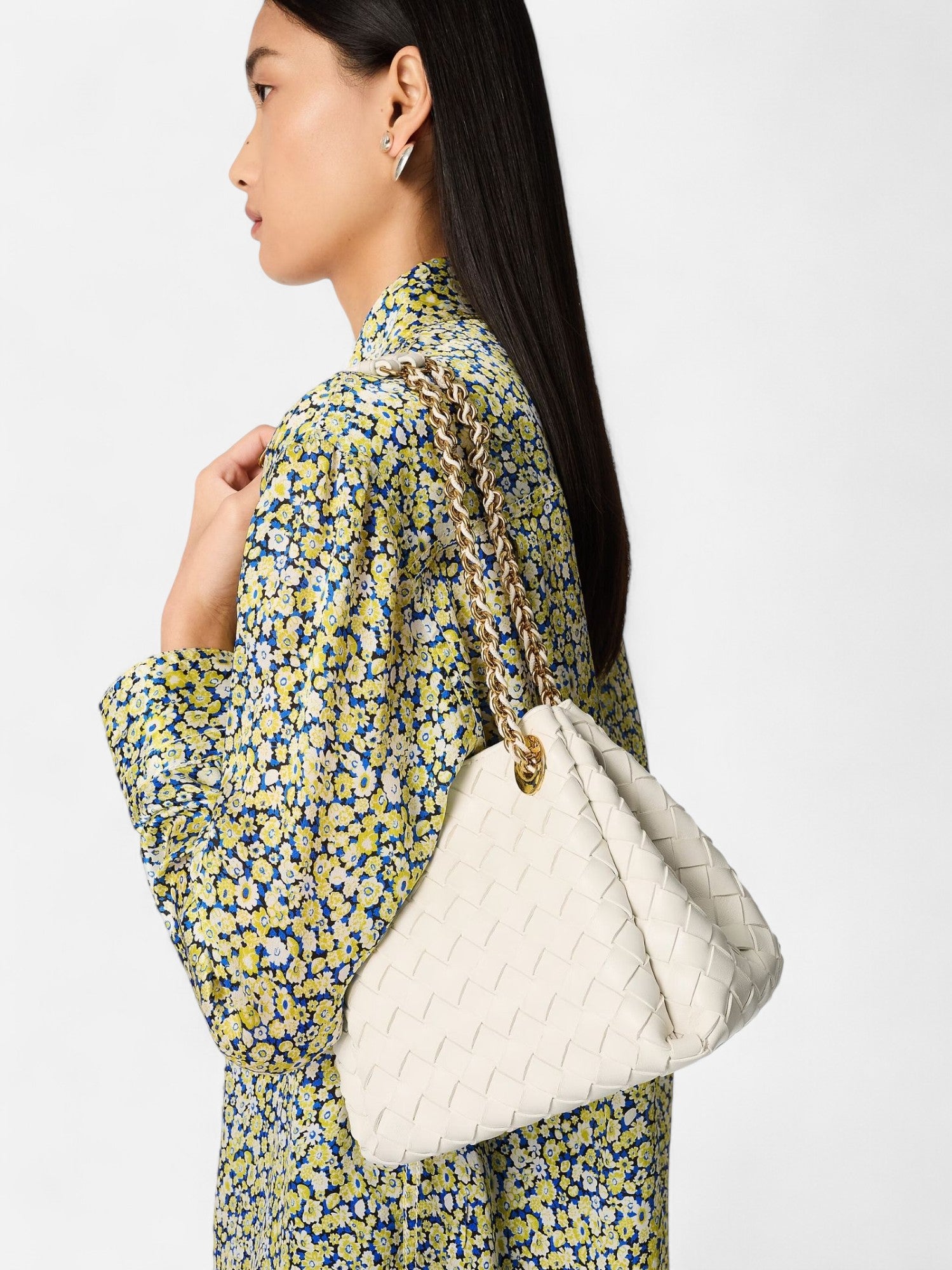 Small Chained Parachute Bag - Chalk