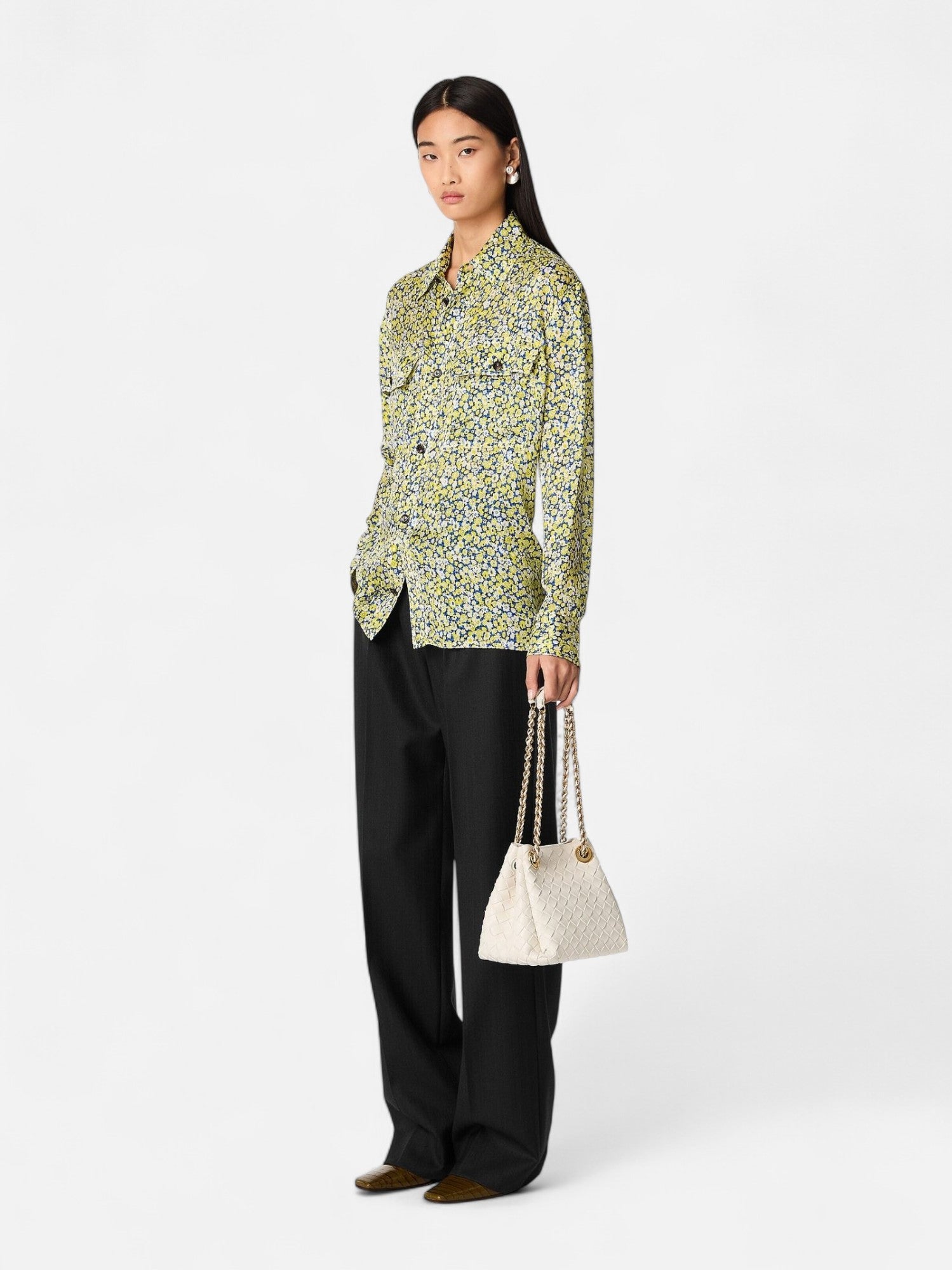 Small Chained Parachute Bag - Chalk