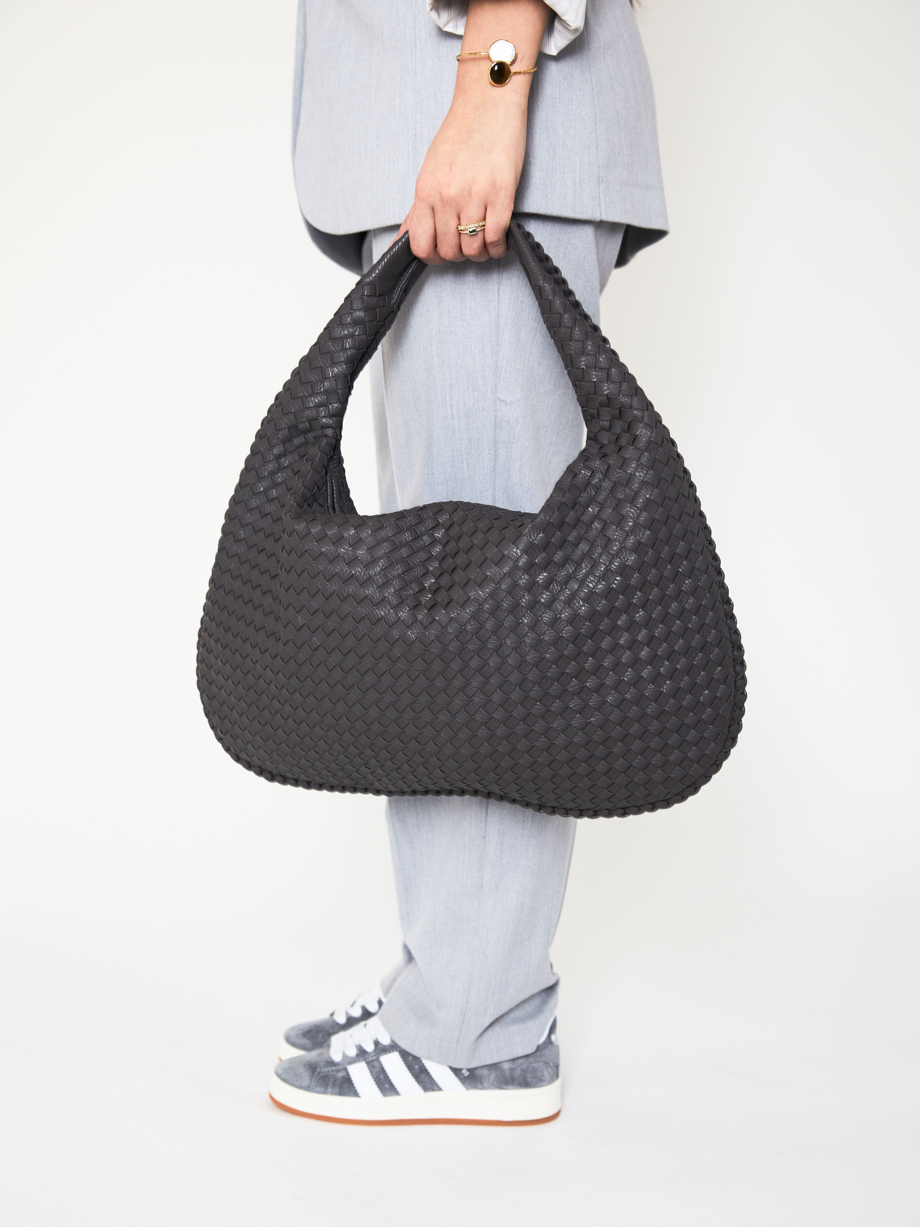 Everyday Leather Bag - Dark Grey