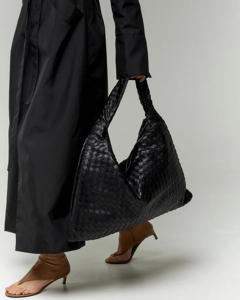 Sac en cuir de tous les jours - Noir