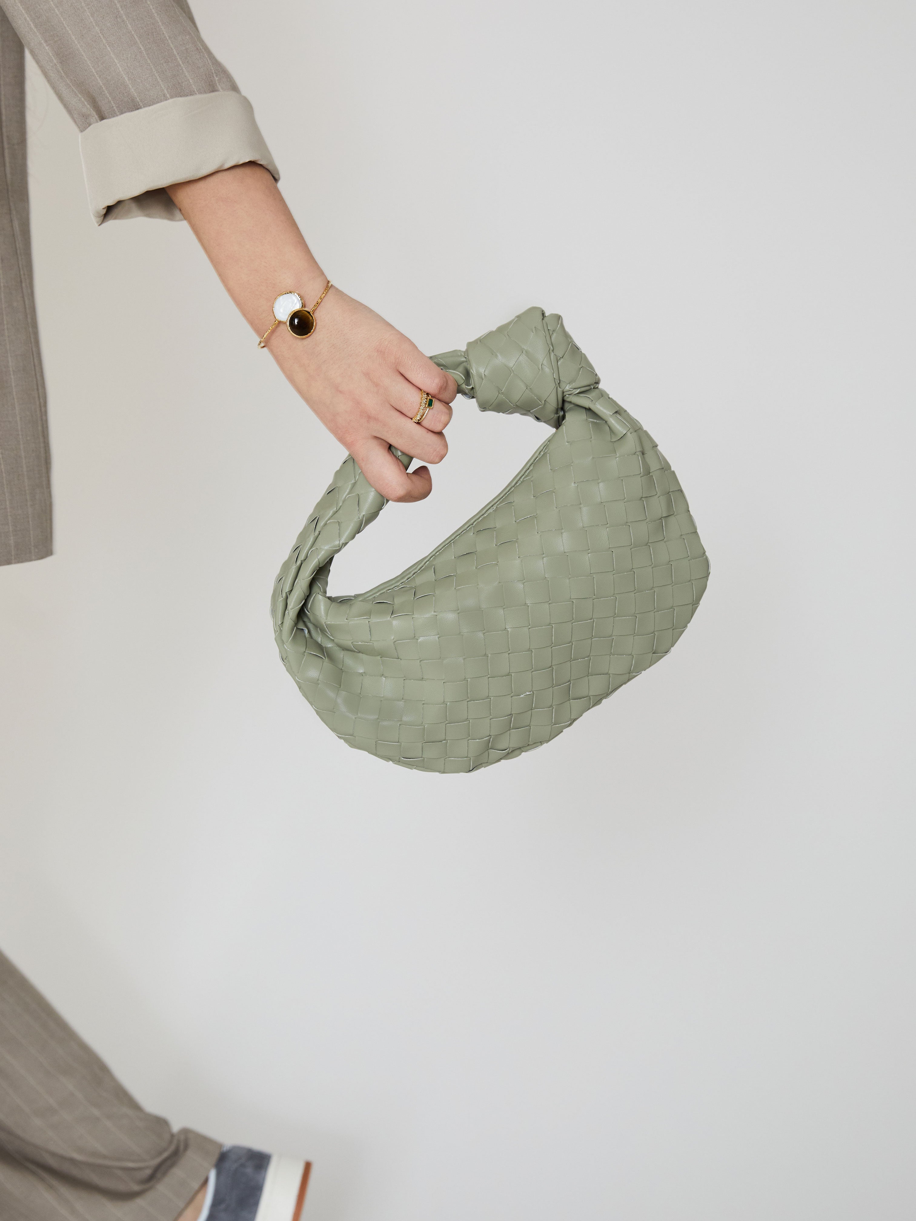 Mini Everyday Leather Bag - Mildew - AmatoLeather 
