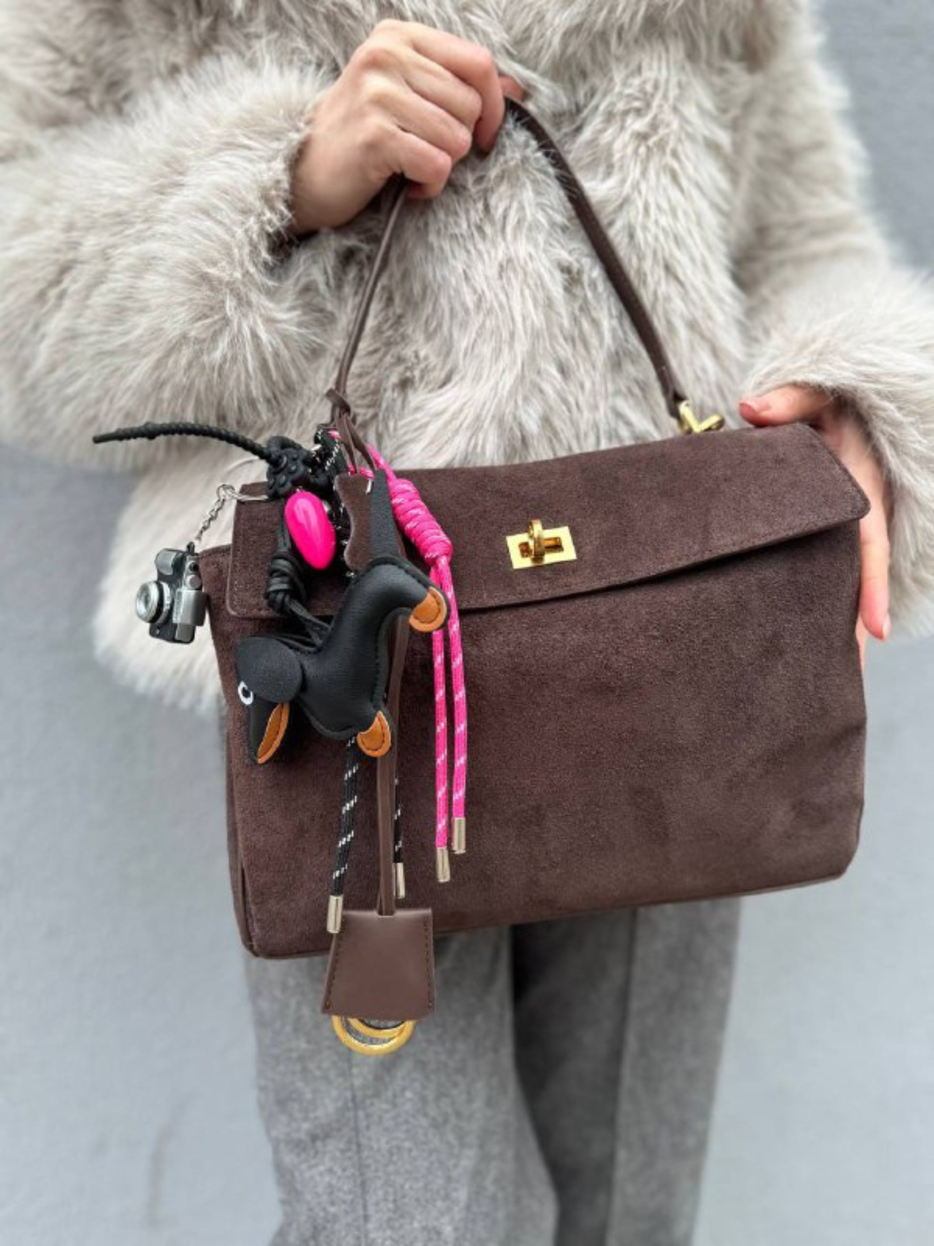 Camera & Puppy Bag Charm