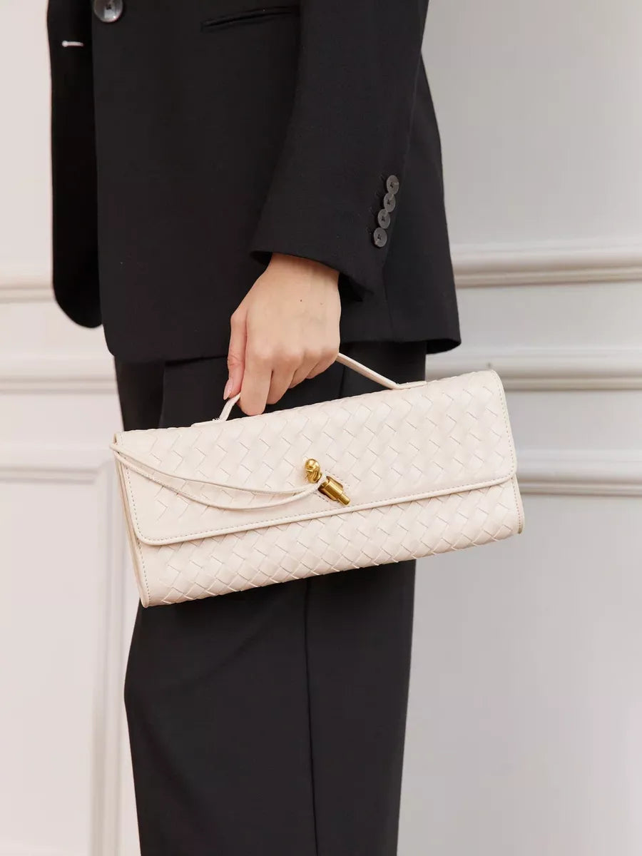 Emilia Clutch Bag - Off White