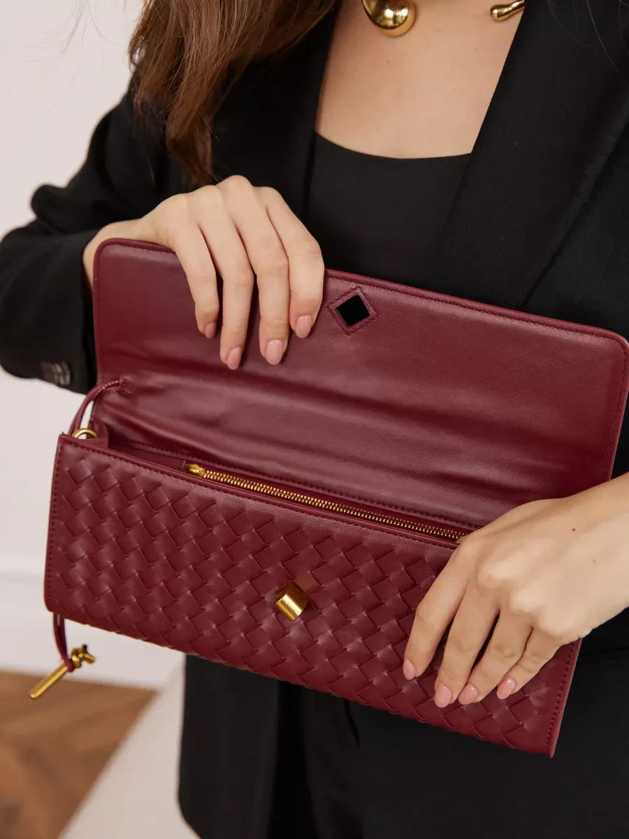 Emilia Clutch Bag - Burgundy