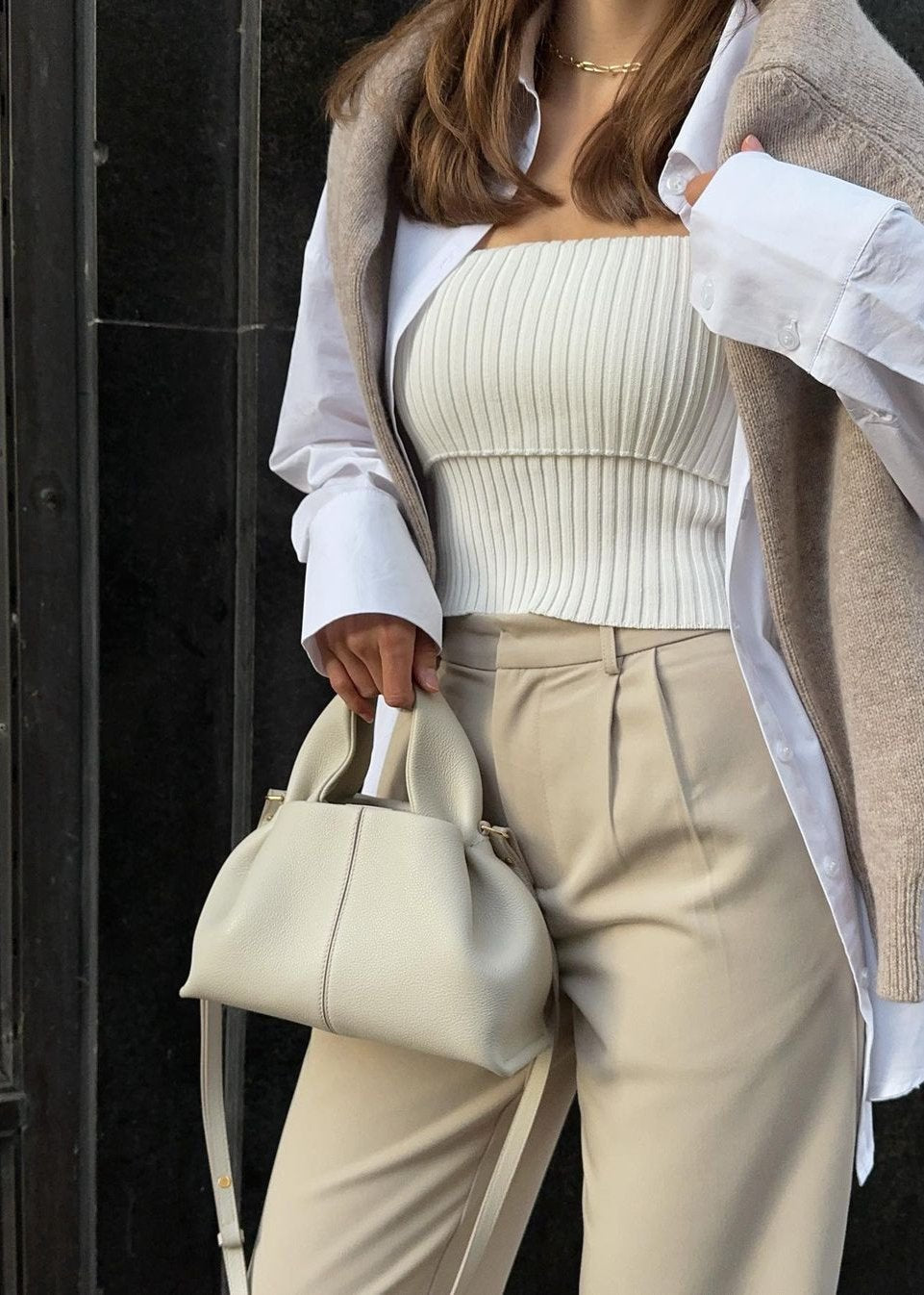 Lucinda Bag Mini - Off White - AmatoLeather 