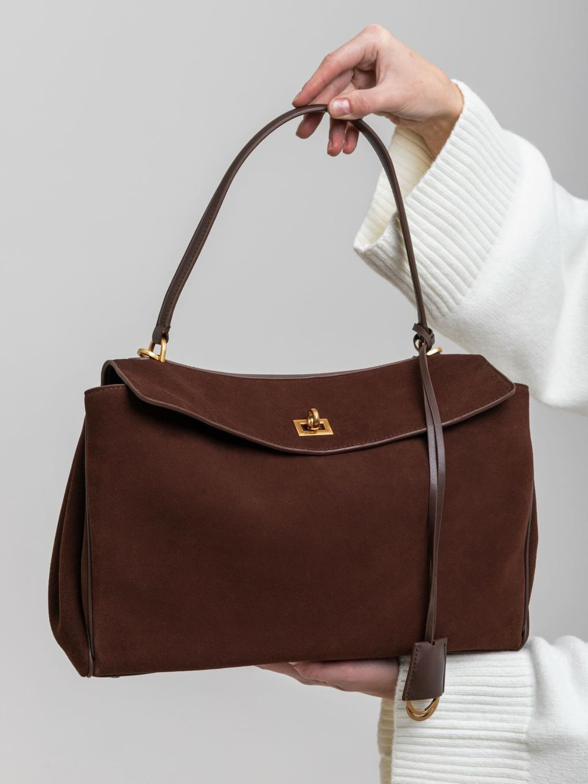 Celia Suede Bag - Mocha